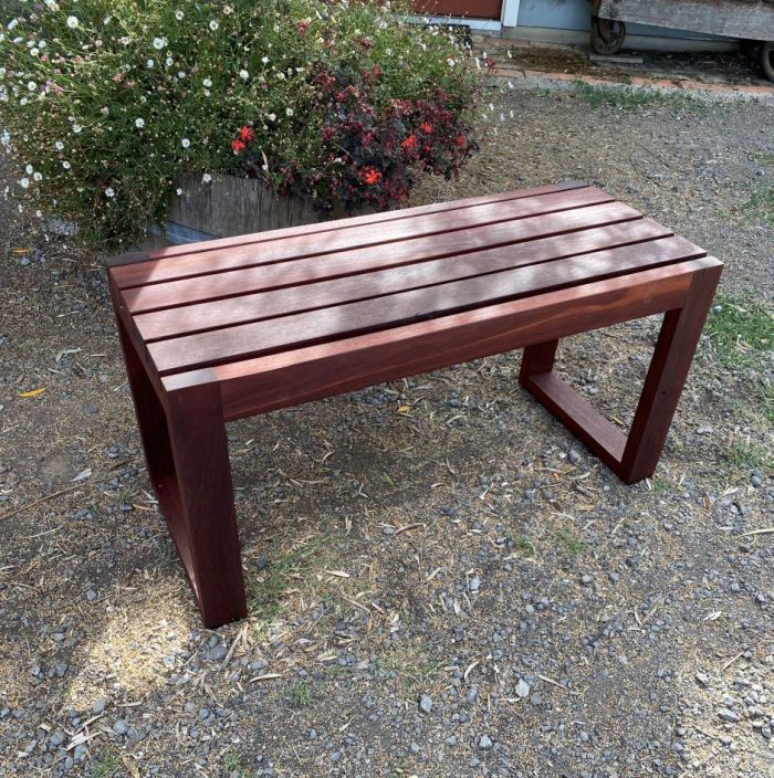 Jarrah outdoor bench seat